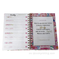 Notebook de planificador diario semanal de Gold Spiral A5 personalizado